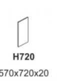 Кухня Равенна Тренд Боковая панель нижняя Н 720 