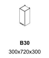 Кухня Равенна Стайл В30 Титан белый