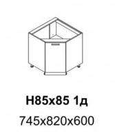 Кухня Равенна Стайл Н85х85 1д Титан черный