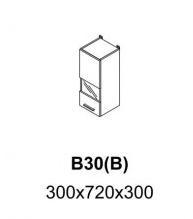 Кухня Николь В30(В) ЛВ Дуб сонома/Латте