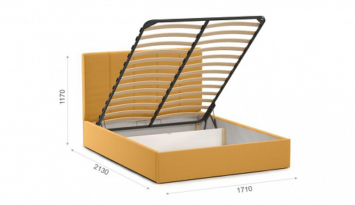 Джессика с подъемным механизмом 160х200  Тип A, Amigo (yellow)